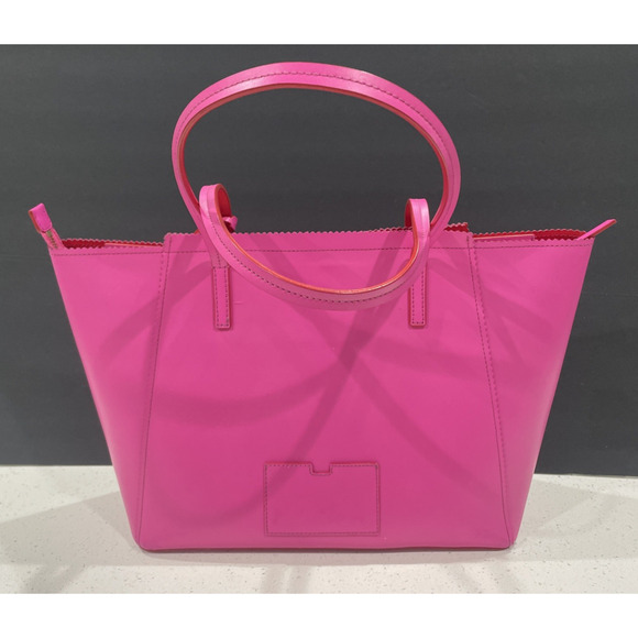 KATE SPADE Large Tote Pink Horizon Saffiano Leather Serrated Edge Pre-Loved - Picture 11 of 15